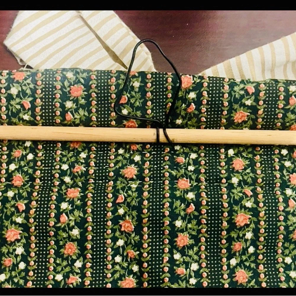 Vintage Crewel Wall Art Hanging Burlap Tapestry Mini Textile 11x11 Handmade Boho